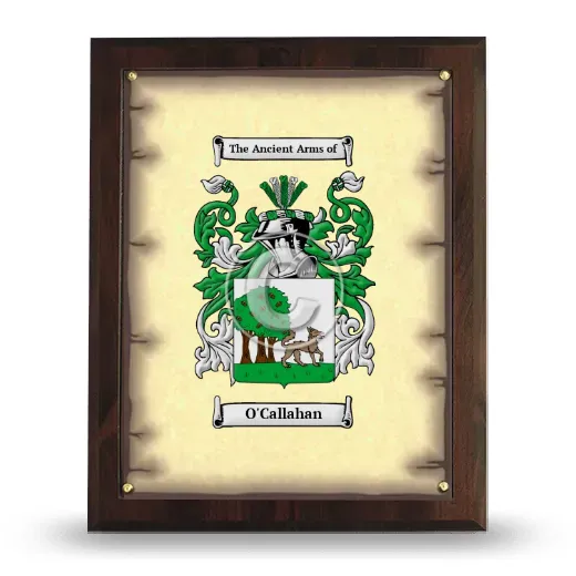 O'Callahan Coat of Arms Plaque