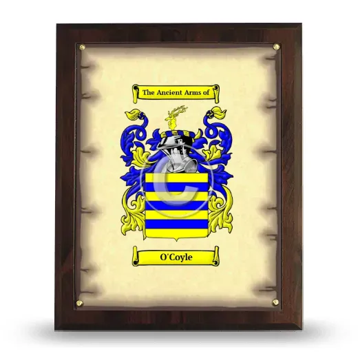 O'Coyle Coat of Arms Plaque