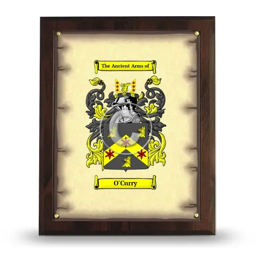 O'Curry Coat of Arms Plaque