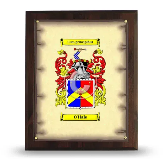 O'Hale Coat of Arms Plaque
