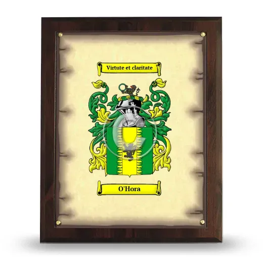 O'Hora Coat of Arms Plaque