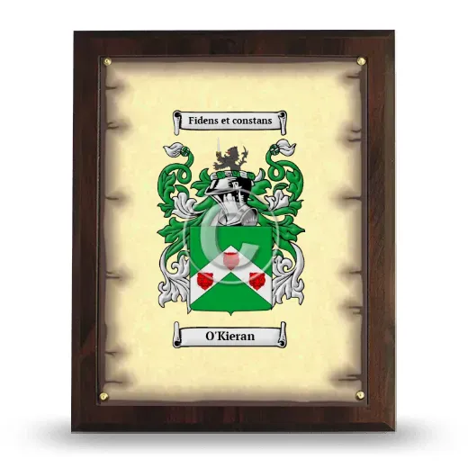 O'Kieran Coat of Arms Plaque