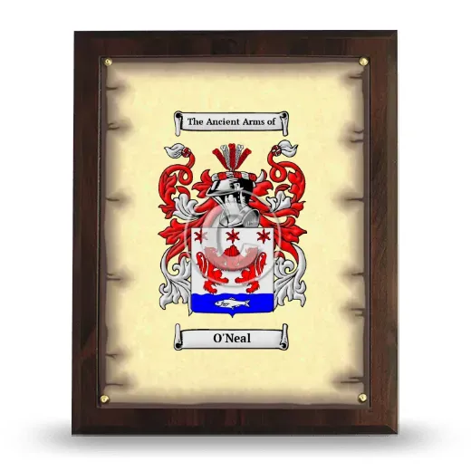 O'Neal Coat of Arms Plaque