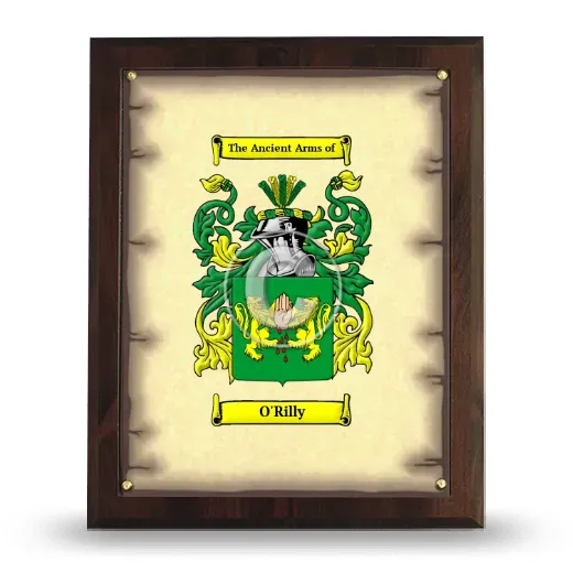 O'Rilly Coat of Arms Plaque