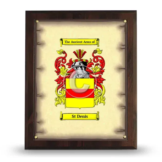 St Denis Coat of Arms Plaque