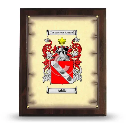 Addie Coat of Arms Plaque