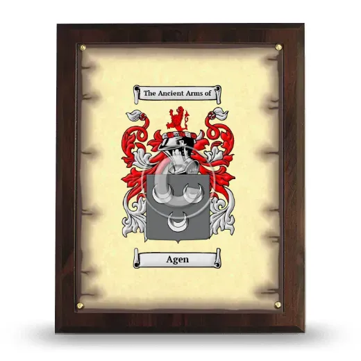 Agen Coat of Arms Plaque