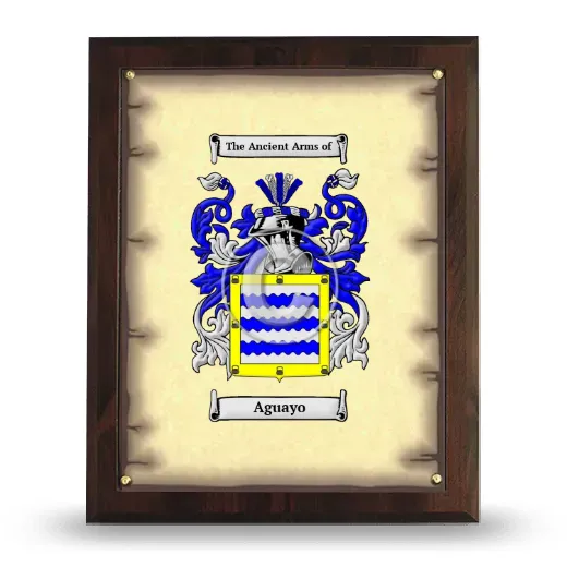 Aguayo Coat of Arms Plaque