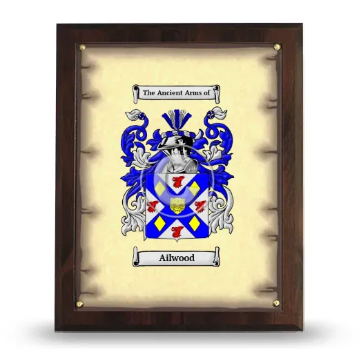 Ailwood Coat of Arms Plaque