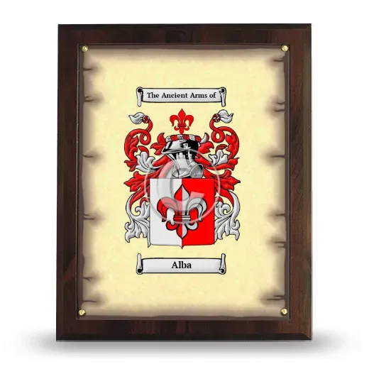 Alba Coat of Arms Plaque