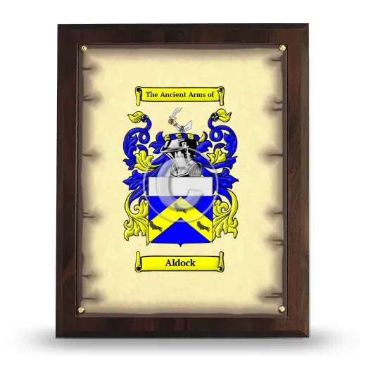 Aldock Coat of Arms Plaque