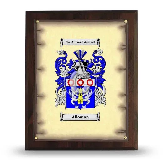 Alloman Coat of Arms Plaque