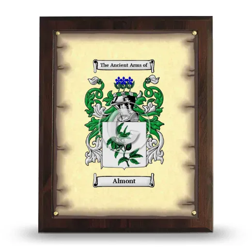 Almont Coat of Arms Plaque