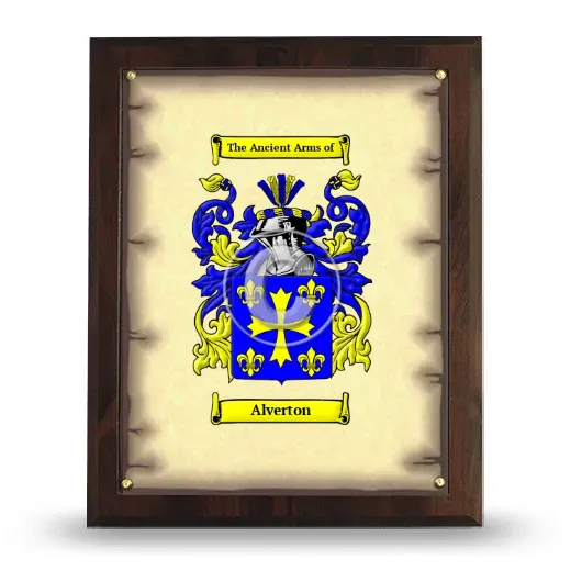 Alverton Coat of Arms Plaque