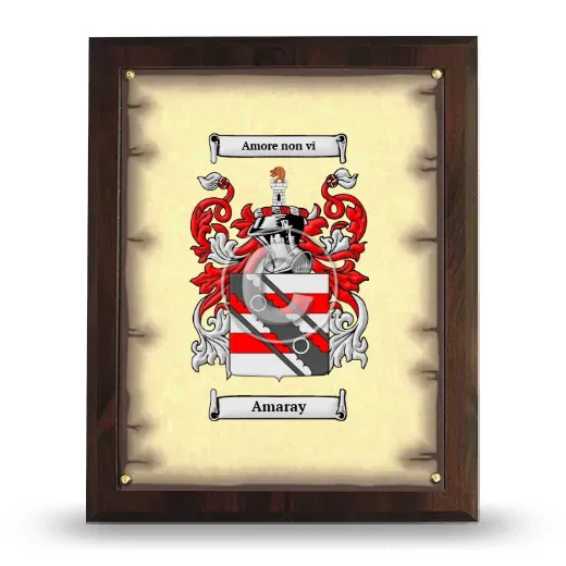 Amaray Coat of Arms Plaque