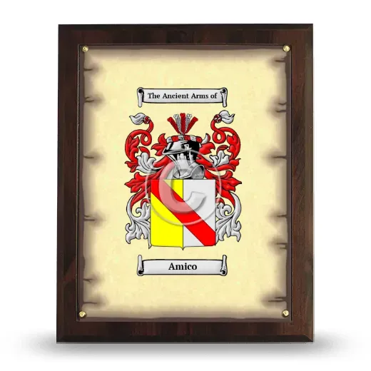 Amico Coat of Arms Plaque