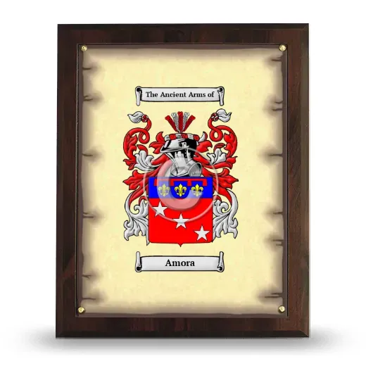 Amora Coat of Arms Plaque