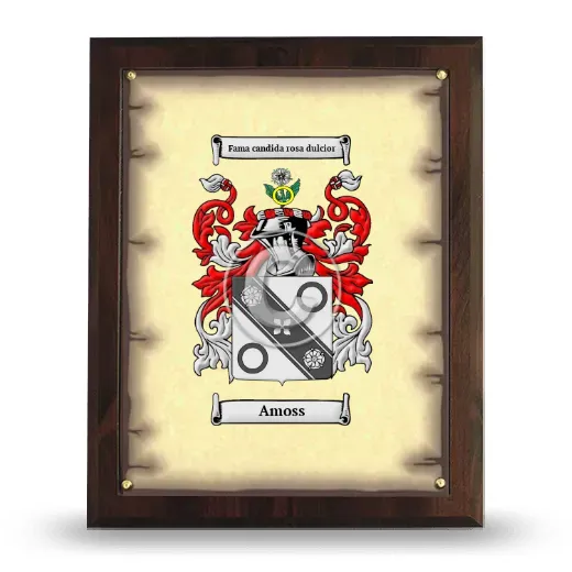 Amoss Coat of Arms Plaque