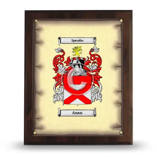 Anan Coat of Arms Plaque