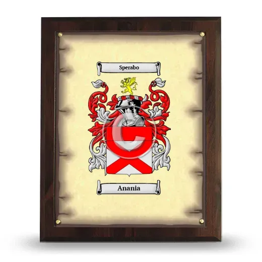 Anania Coat of Arms Plaque