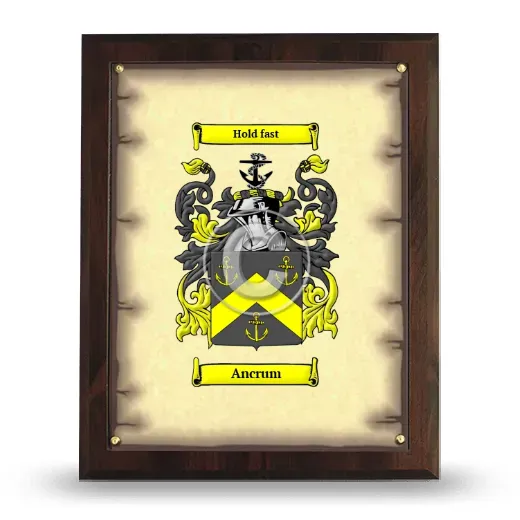 Ancrum Coat of Arms Plaque