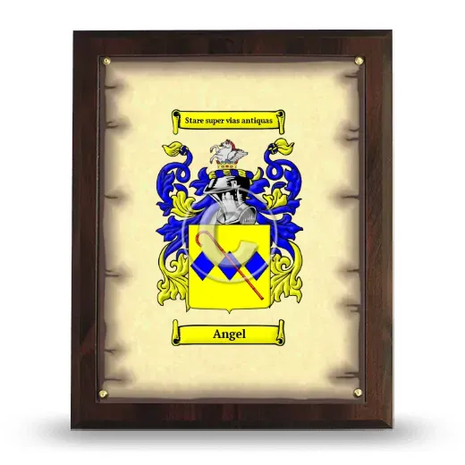 Angel Coat of Arms Plaque