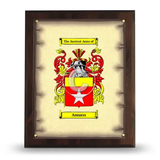 Annass Coat of Arms Plaque