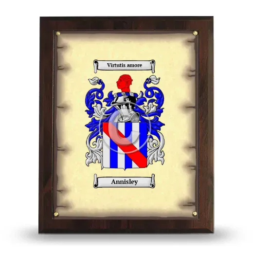 Annisley Coat of Arms Plaque