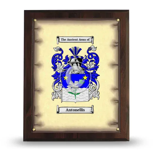 Antonellis Coat of Arms Plaque