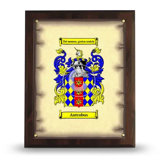 Antrobus Coat of Arms Plaque