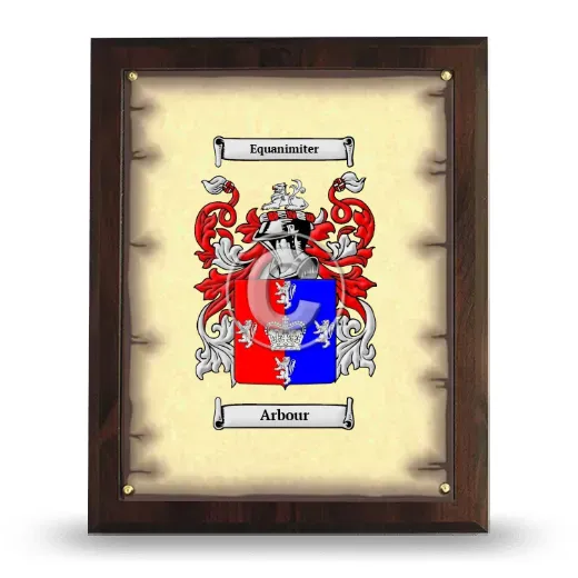 Arbour Coat of Arms Plaque
