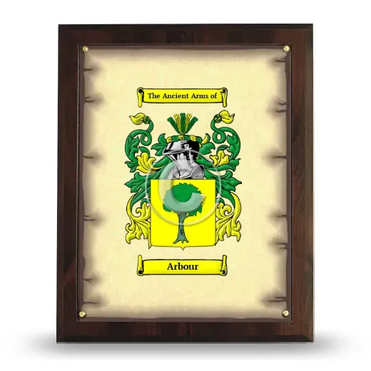 Arbour Coat of Arms Plaque