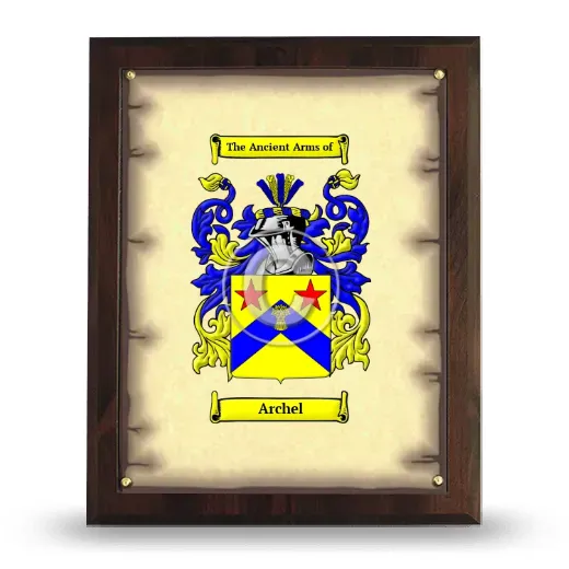 Archel Coat of Arms Plaque