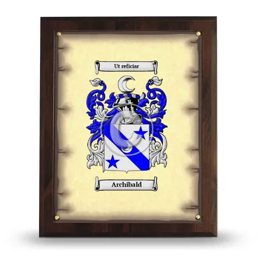 Archibald Coat of Arms Plaque