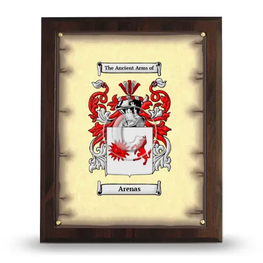 Arenas Coat of Arms Plaque