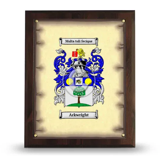 Arkwright Coat of Arms Plaque