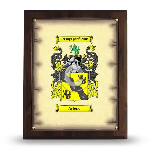 Arlene Coat of Arms Plaque