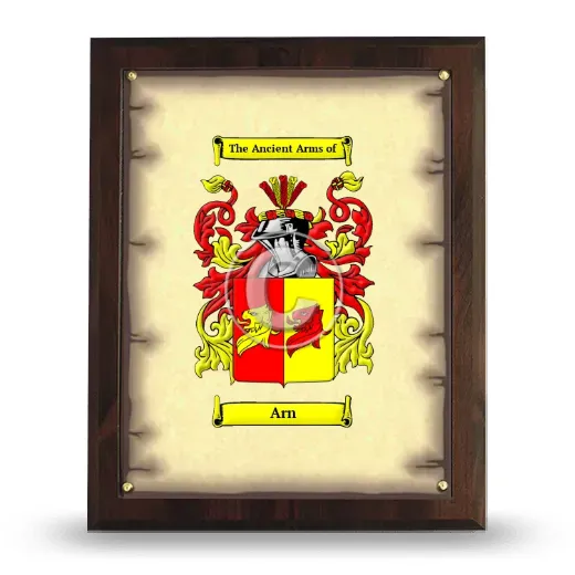 Arn Coat of Arms Plaque