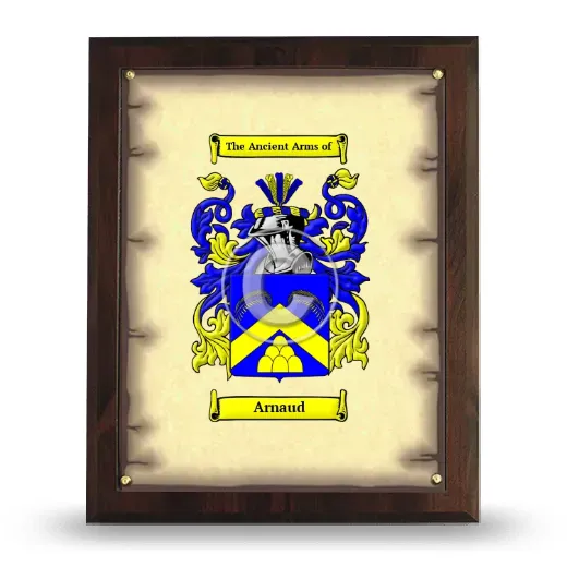 Arnaud Coat of Arms Plaque