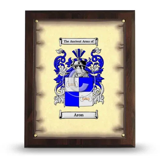 Aron Coat of Arms Plaque