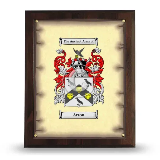 Arron Coat of Arms Plaque