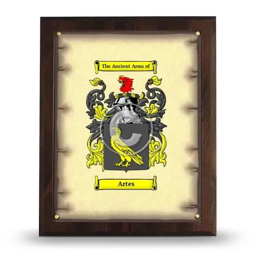 Artes Coat of Arms Plaque