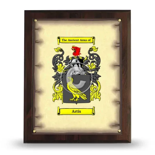 Artis Coat of Arms Plaque