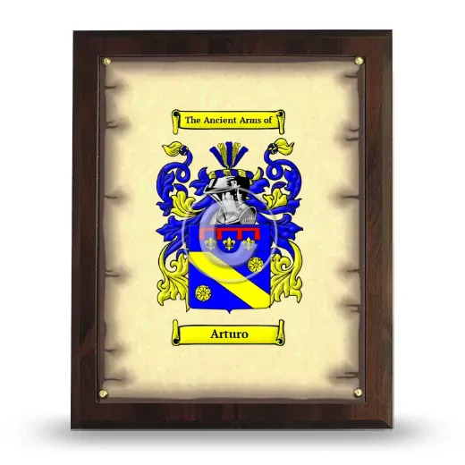 Arturo Coat of Arms Plaque