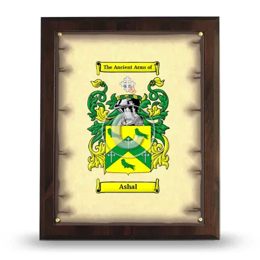 Ashal Coat of Arms Plaque