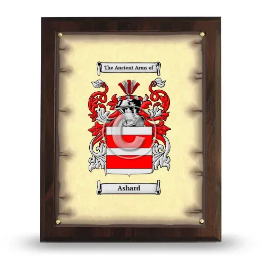 Ashard Coat of Arms Plaque