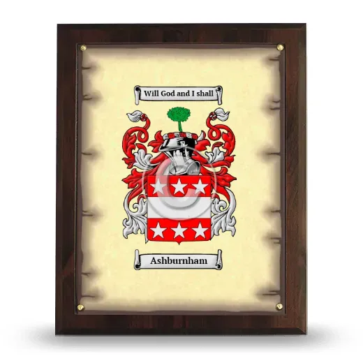 Ashburnham Coat of Arms Plaque