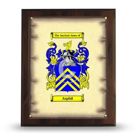 Asphil Coat of Arms Plaque