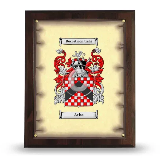 Atha Coat of Arms Plaque
