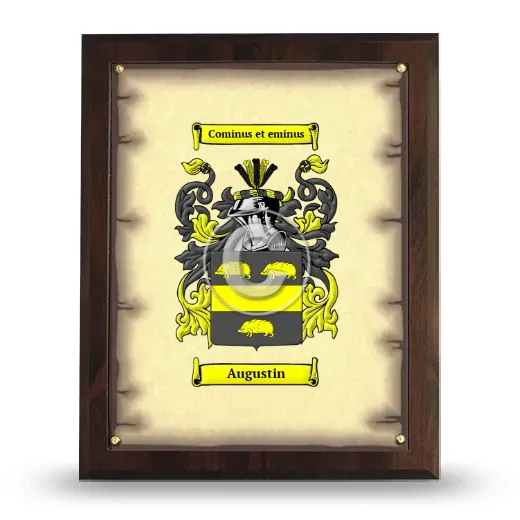 Augustin Coat of Arms Plaque